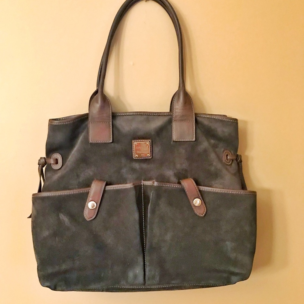 Large leather & suede Dooney and Bourke bag